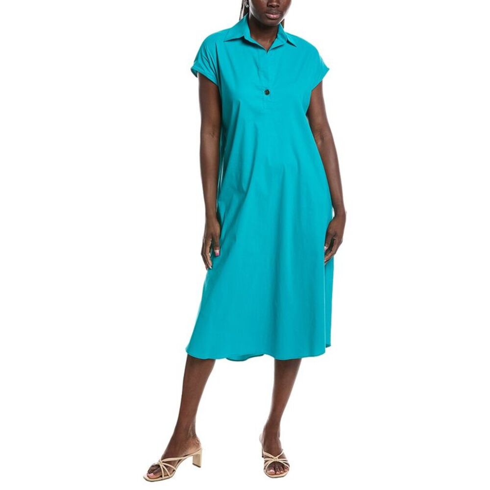Joseph Ribkoff Womens Solid Midi Dress, Blue